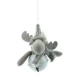 Boltze Elch Glocke 14 cm Grau