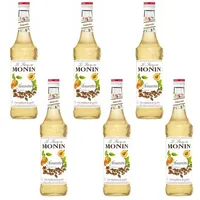 6 Flaschen | MONIN AMARETTO | 1,0L je Flasche Bittermandel