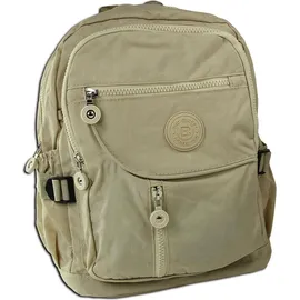 Jennifer Jones Leather Bag Street Rucksack Beige