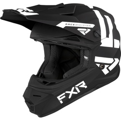 FXR Legion 2023 Jugend Motocross Helm, schwarz-weiss, Größe L