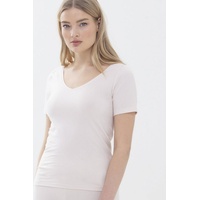 MEY Superfine Organic V-Neck T-Shirt Beige Baumwolle 44 Damen