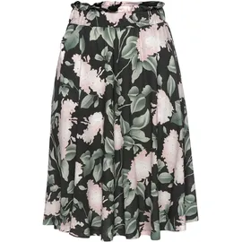 Buffalo Sommerrock Damen Blumenprint Schwarz/Rosa 34