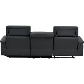 PLACES OF STYLE »Pareli, L-Form, 259cm,m. Recamiere, Echtleder, Kunstleder, Webstoff«, man. o. elektr. Relaxfunktion, USB/Kopfteilverstellg u. LED