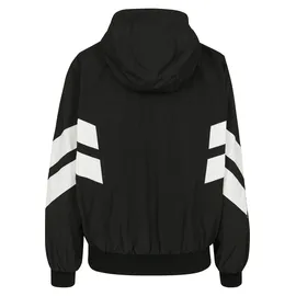 URBAN CLASSICS Crinkle Batwing Parka Black / White S