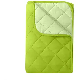 Wometo Microfaser Sommer Steppbett 155x220 grün & hellgrün / OEKO-TEX / kochfest 95° / Leichtsteppbett für heiße Tage / ohne Bezug verwendbar