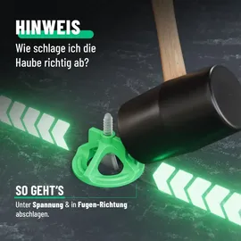 greate 250-teiliges Fliesen Nivelliersystem 2mm - Fliesen Verlegehilfe