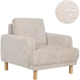 Beliani Sessel TUVE Bouclé 72 x 70 x 70 cm Beige