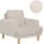 Beliani Sessel TUVE Bouclé 72 x 70 x 70 cm Beige