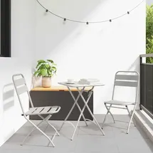 vidaXL Bistro-Set 3-tlg. Beige