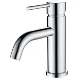 Wasserhahn Bad, Mischbatterie für Warm-und Kaltwasser, Energiesparende Waschbeckenarmatur, Einhebelmischer für Familie, für Badezimmer Waschbecken Armatur,Chrom