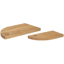 Hübsch Schneidebrett Holz 2-tlg.