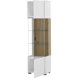 Home Affaire Vitrine Hudson 48 x 38 x 180 cm Weiß