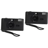 DOITOOL 2 Stück Abs Vintage Kamera Blitz 35mm Filmkamera Einwegkamera Wiederverwendbar