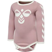 hummel hmlFLIPPER langarm Baby-Body woodrose 80