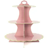 Intirilife Etagere aus Karton in Rosa | Gr.: onesize