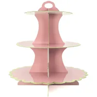 Intirilife Etagere aus Karton in Rosa | Gr.: onesize