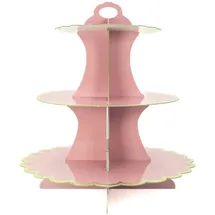 Intirilife Etagere aus Karton in Rosa | Gr.: onesize