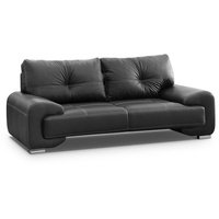 Beautysofa 3-Sitzer Dreisitzer Sofa Couch OMEGA Neu schwarz