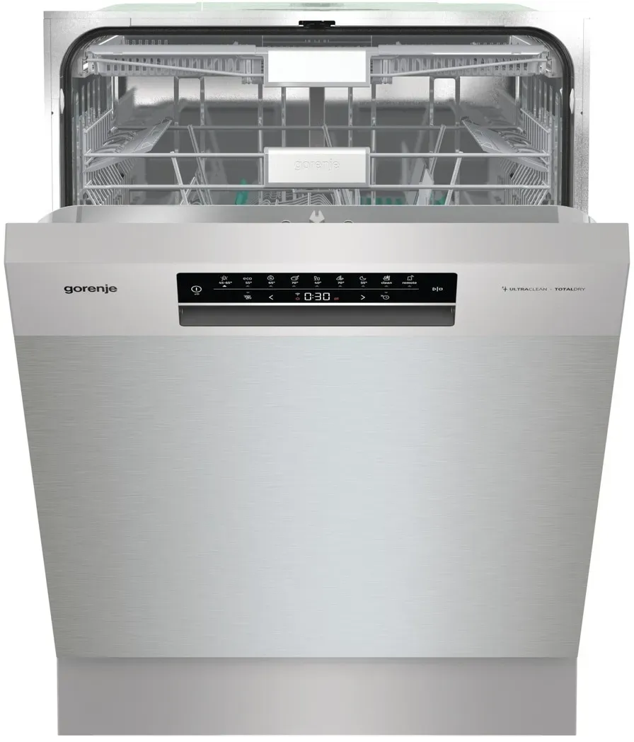 GORENJE Unterbaugeschirrspüler "GU 673A61X", A (A-G), silber (silberfarben), B:59,8cm H:81,6cm T:57,5cm, Geschirrspüler, Energieeffizienzklasse A