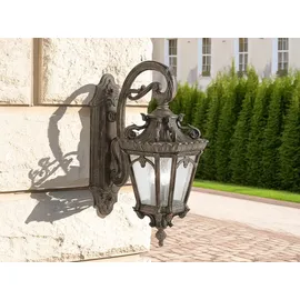 Elstead Lighting Außenwandleuchte Aluminium, Glas, Metall H:73,7 cm IP44 3xE14 bronze