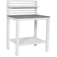 Brafab Bellac Outdoorküchen-Modul Aluminium grau/weiß
