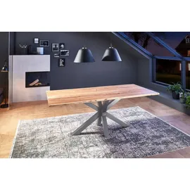 SAM Outillage Esstisch Baumkante 260 x 77 x 100 cm beige