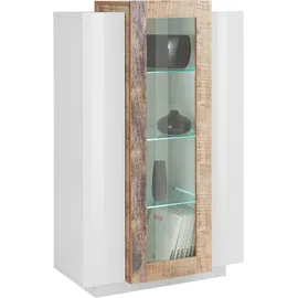 Home Affaire Vitrine Coro 80 x 38 x 120,5 cm Weiß