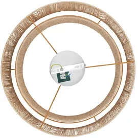 Tectake tectake® Deckenleuchte Lignea Lux aus Jute Boho-Stil 40W - braun