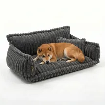 noviclass-shop Hundesofa | Katzensofa 'Chaffar' | Kohle XL (120cm))