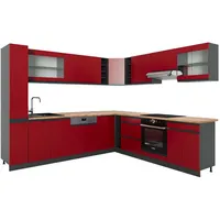 Vicco Winkelküche R-Line L-Form 257 x 277 cm Rot