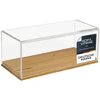 HMF Acryl Vitrine mit Holzsockel für Modellautos, 27 x