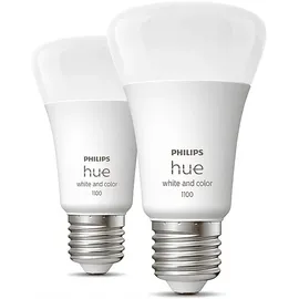 Philips Hue White & Color Ambiance E27 1100 lm 9 W 2 St.