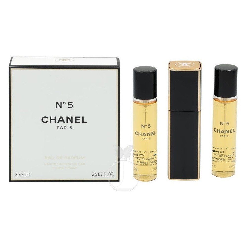 Chanel No. 5 Eau de Parfum refillable 20 ml + Eau de Parfum Nachfüllung 2 x  20 ml ab 138,81 € im Preisvergleich!