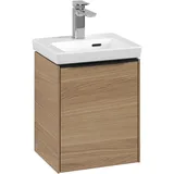 Villeroy & Boch Subway 3.0 Waschtisch-Unterschrank C58401VJ 35,1x42,9x30,9cm, Schanier rechts/Griff Volcano black, Nordic oak