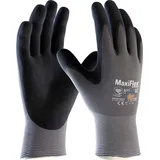 Atg MaxiFlex® UltimateTM AD-APT® Nylon-Strickhandschuhe (42-874 HCT), SB-Verpackung, Grau/Schwarz