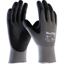 Atg MaxiFlex® UltimateTM AD-APT® Nylon-Strickhandschuhe (42-874 HCT), SB-Verpackung, Grau/Schwarz