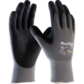 Atg MaxiFlex® UltimateTM AD-APT® Nylon-Strickhandschuhe (42-874 HCT), SB-Verpackung, Grau/Schwarz