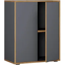 VCM Salia Aktenschrank 60 x 74 x 33 cm schwarz
