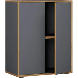 VCM Salia Aktenschrank 60 x 74 x 33 cm schwarz