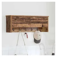 vidaXL Garderoben-Set 80 x 20 x 30 cm Altholz Braun