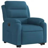 vidaXL Relaxsessel mit Aufstehhilfe Elektrisch 92,5 x 100 x 92,5 cm Blau Samt