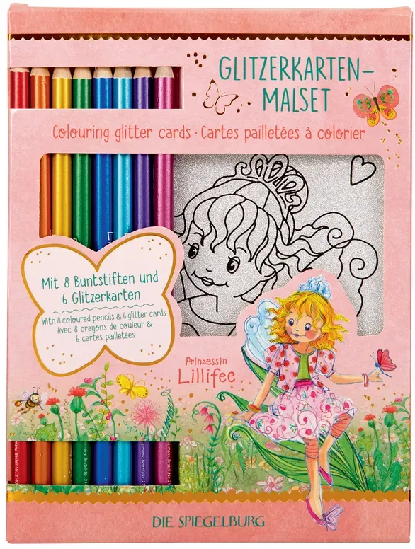 Malset Prinzessin Lillifee - Glitzerkarten 14-Teilig