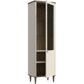 Forte Vitrine Lacetti 60,4 x 41,2 x 200,5 cm Beige