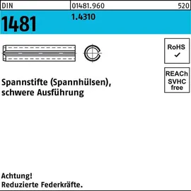 F. REYHER Nchfg. GmbH & Co. KG Spannstift DIN 1481 2x 10 1,4310 schwere Ausführung 100 Stück