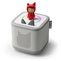 Tonies Toniebox 2 kabelloser Lautsprecher für Kinder grau inkl. Kreativ Tonie