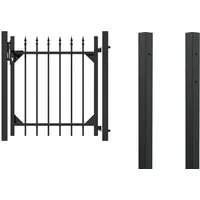GAH Alberts Einzeltorset Chaussee 1,0 x 10 m matt/schwarz