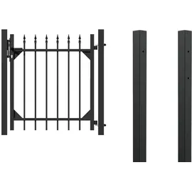 GAH Alberts Einzeltorset Chaussee 1,0 x 10 m matt/schwarz