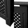 ECD Germany Heizkörperverkleidung MDF Wabenmuster 152x19x82 cm Schwarz