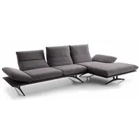 KOINOR Ecksofa Francis Stoff Grau 284 cm