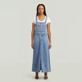 G-Star Skater Maxi Dungaree Kleid Blau S